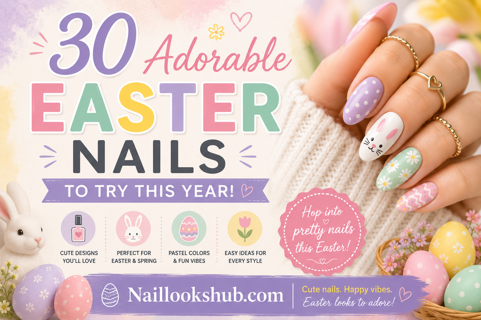 30 Adorable Easter Nails To Try This Year