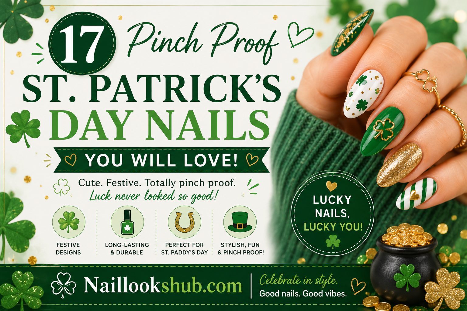 17 Pinch Proof St. Patrick’s Day Nails You Will Love