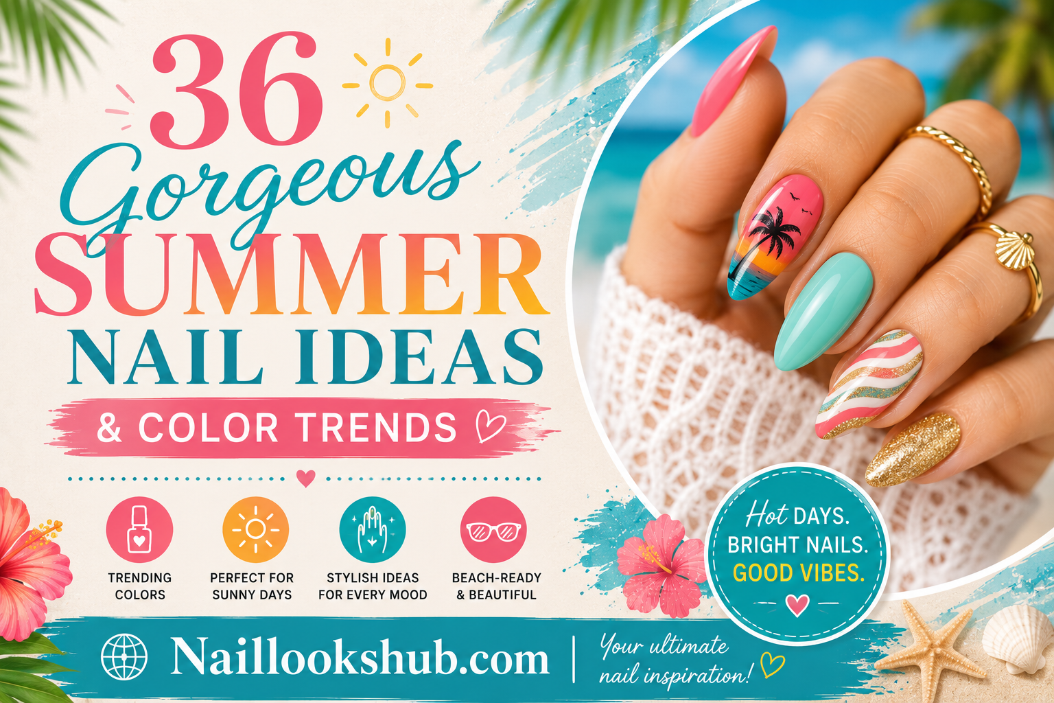 36 Gorgeous Summer Nail Ideas & Color Trends