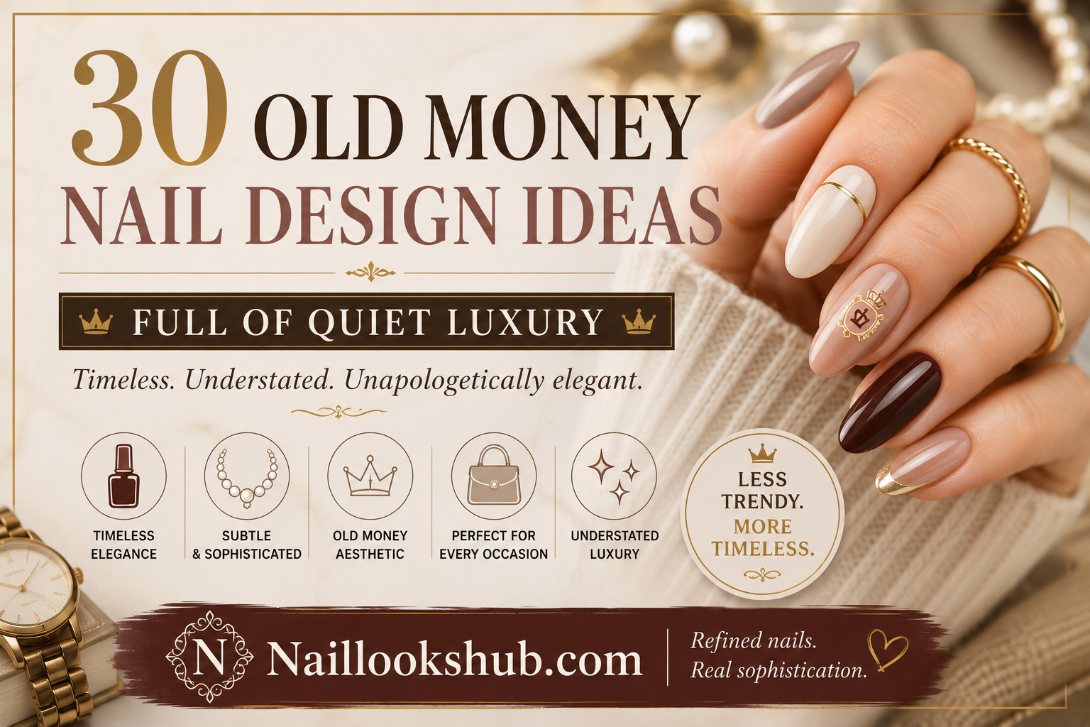 30 Old Money Nail Design Ideas Full Of Quiet Luxury