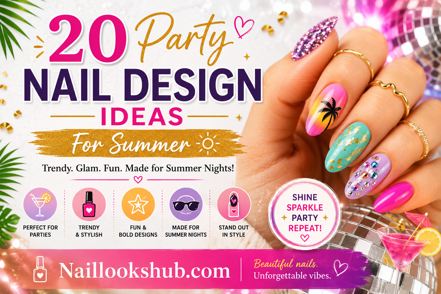 20 Party Nail Ideas For Summer