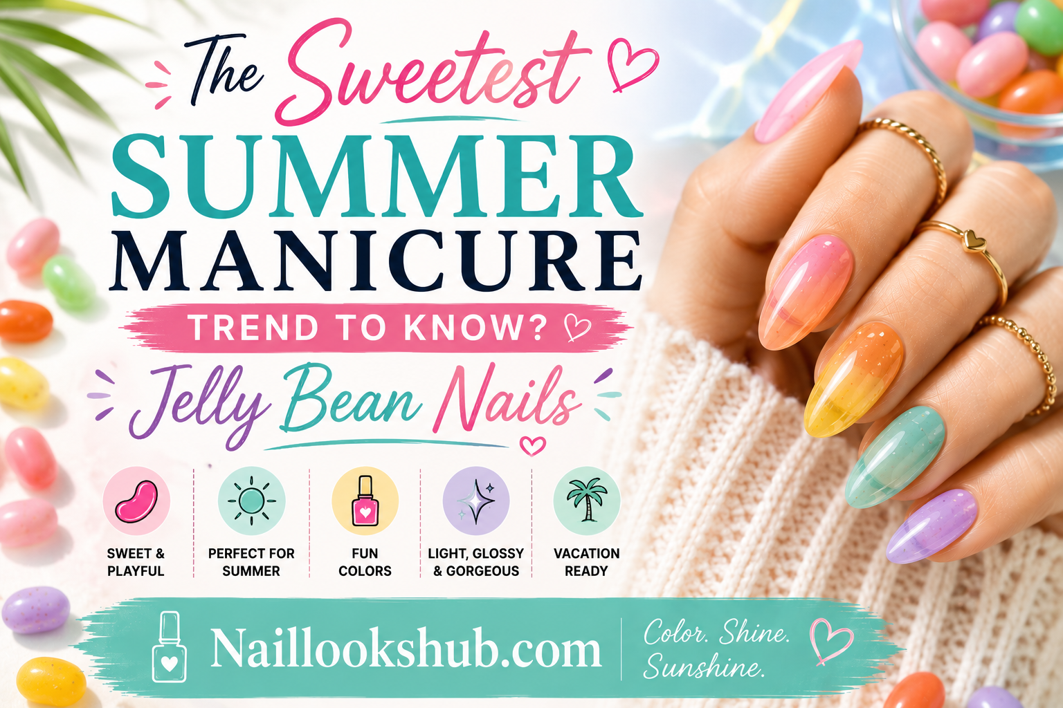 The Sweetest Summer Manicure Trend To Know? Jelly Bean Nails