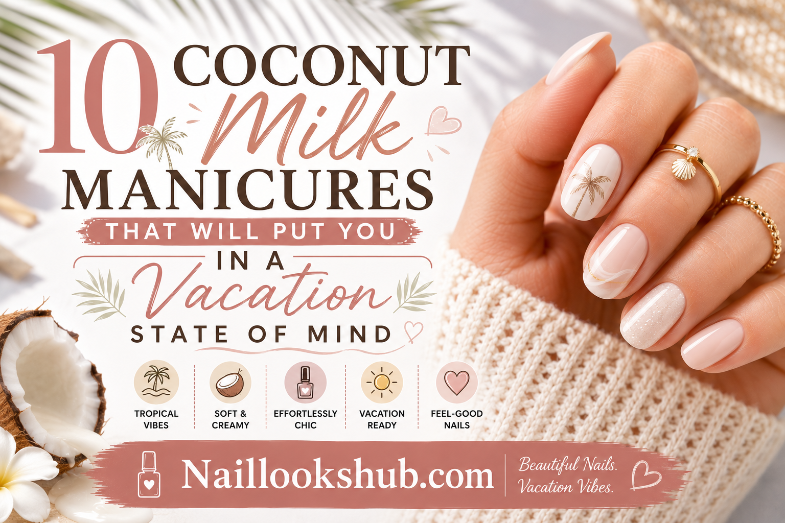 10 Coconut Milk Manicures That Will Put You In a Vacation State of Mind