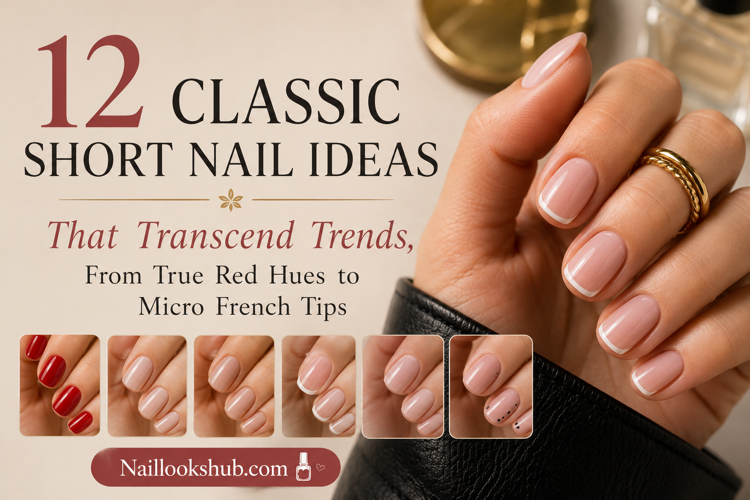 12 Classic Short Nail Ideas That Transcend Trends, From True Red Hues to Micro French Tips